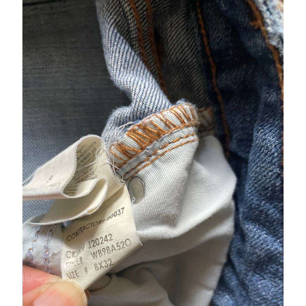 Calvin Klein Women Flare Jeans size 8 Classic Medium Wash Retro Sustainable Fair - Picture 10 of 10